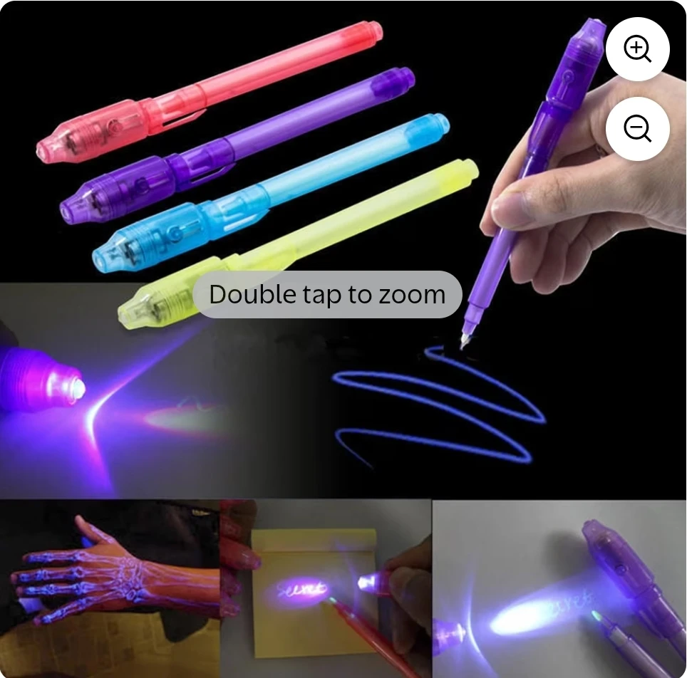 Invisible Ink Pens with UV Light