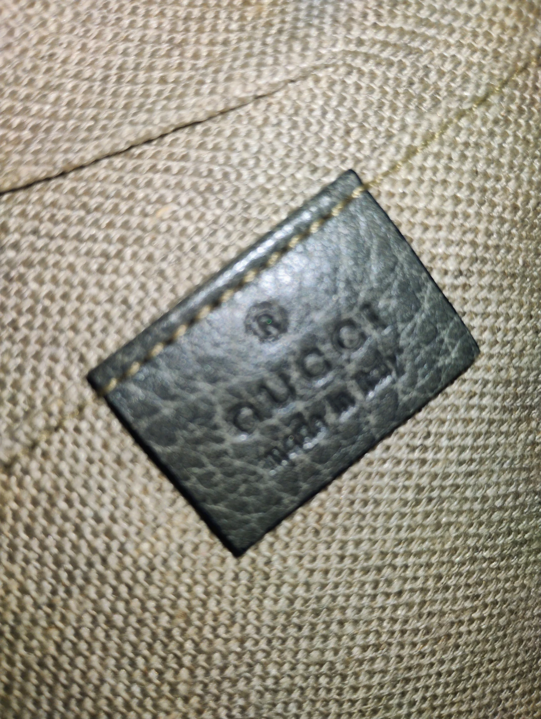 Gucci Grey Leather Clutch with Bamboo Accent - photo 4