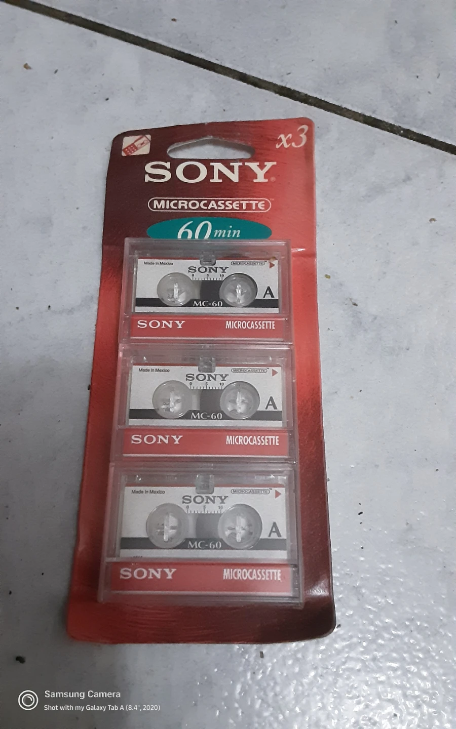 Sony Microcassette Tape 3-Pack