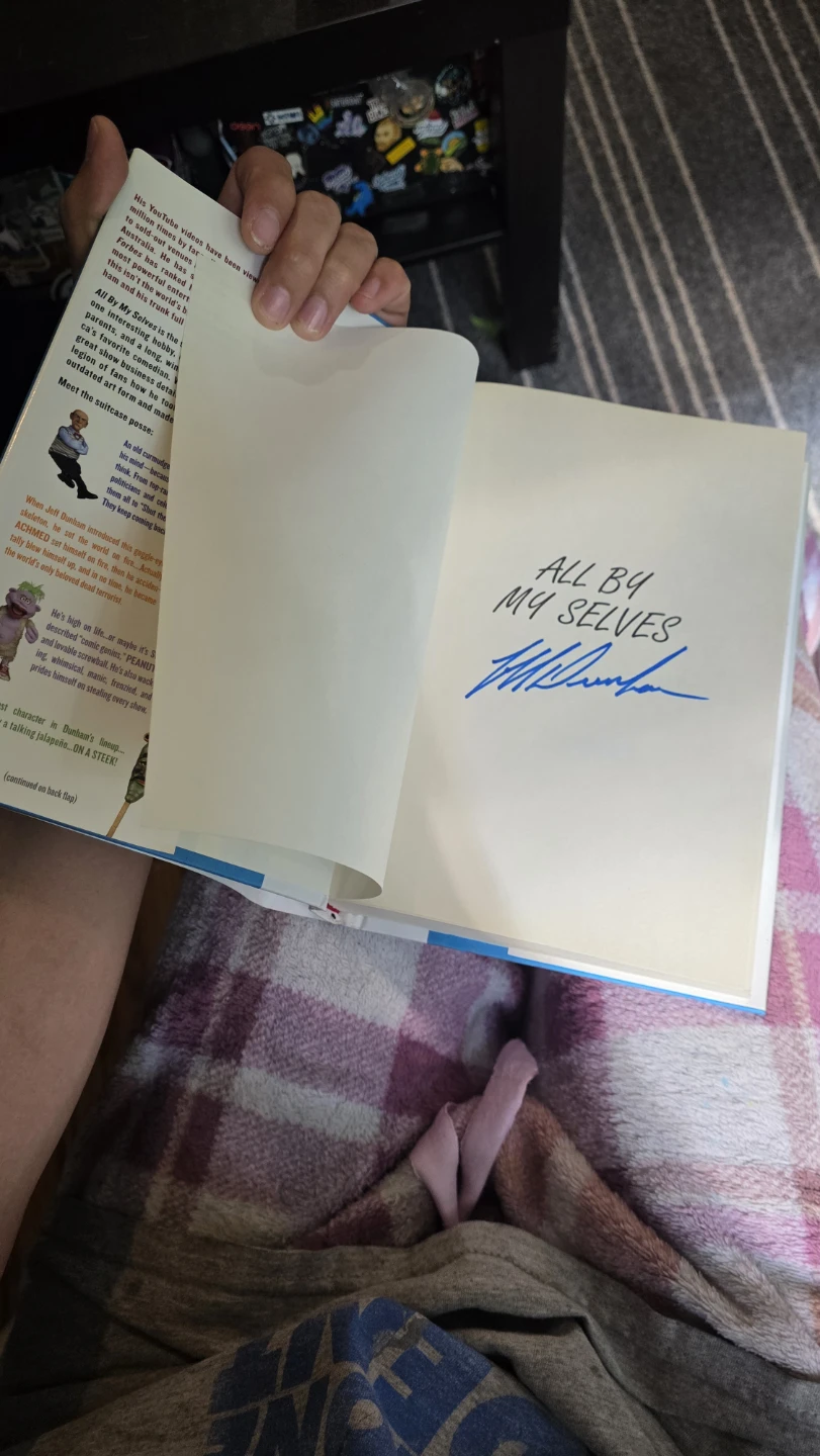 Autographed Jeff Dunham All By My Selves Book - photo 2