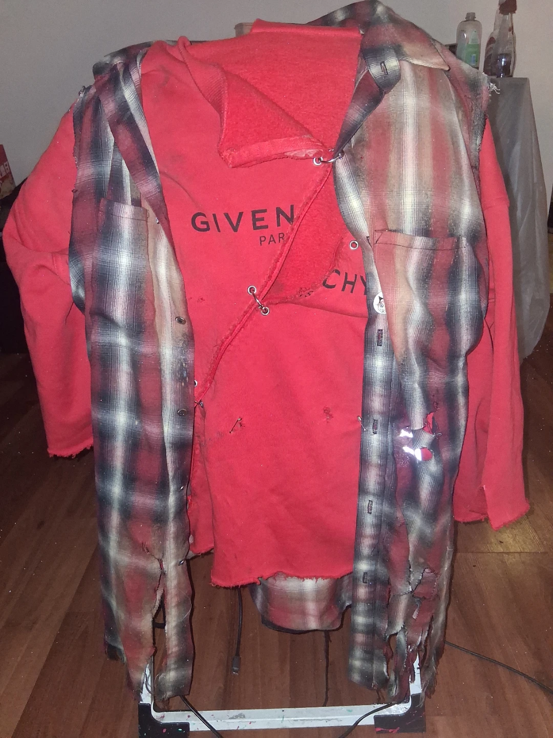 Givenchy x Amiri destroyed/repaired 3/4 length