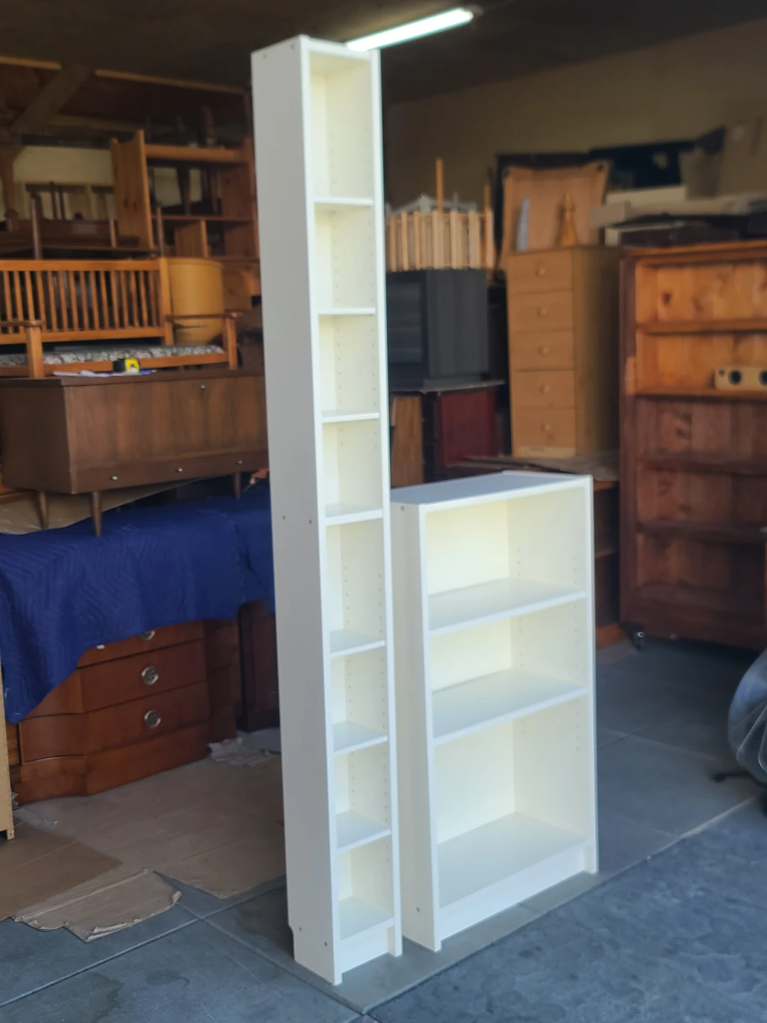 White Bookcase Set - photo 2
