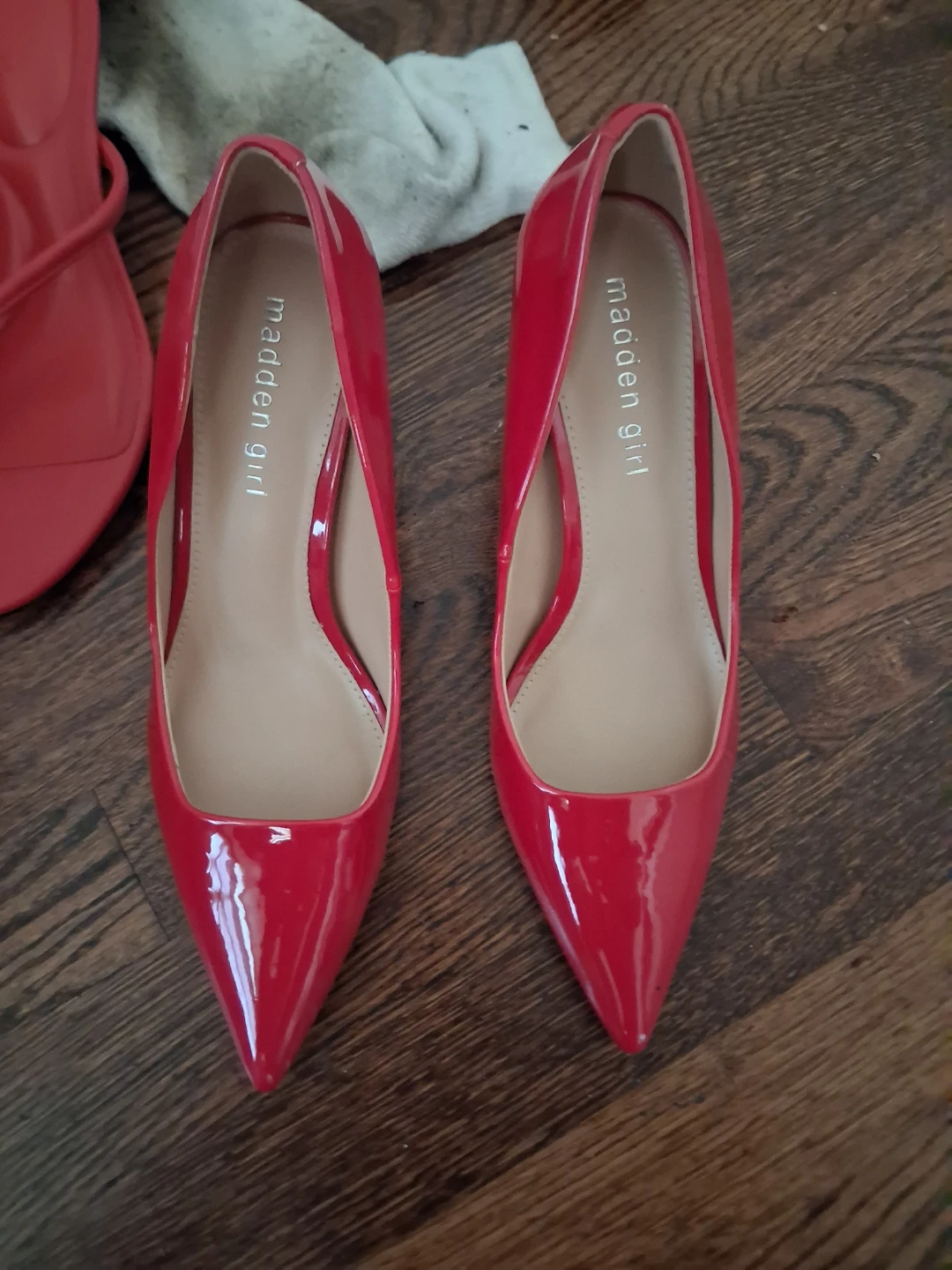 Madden Girl Red Patent Heels