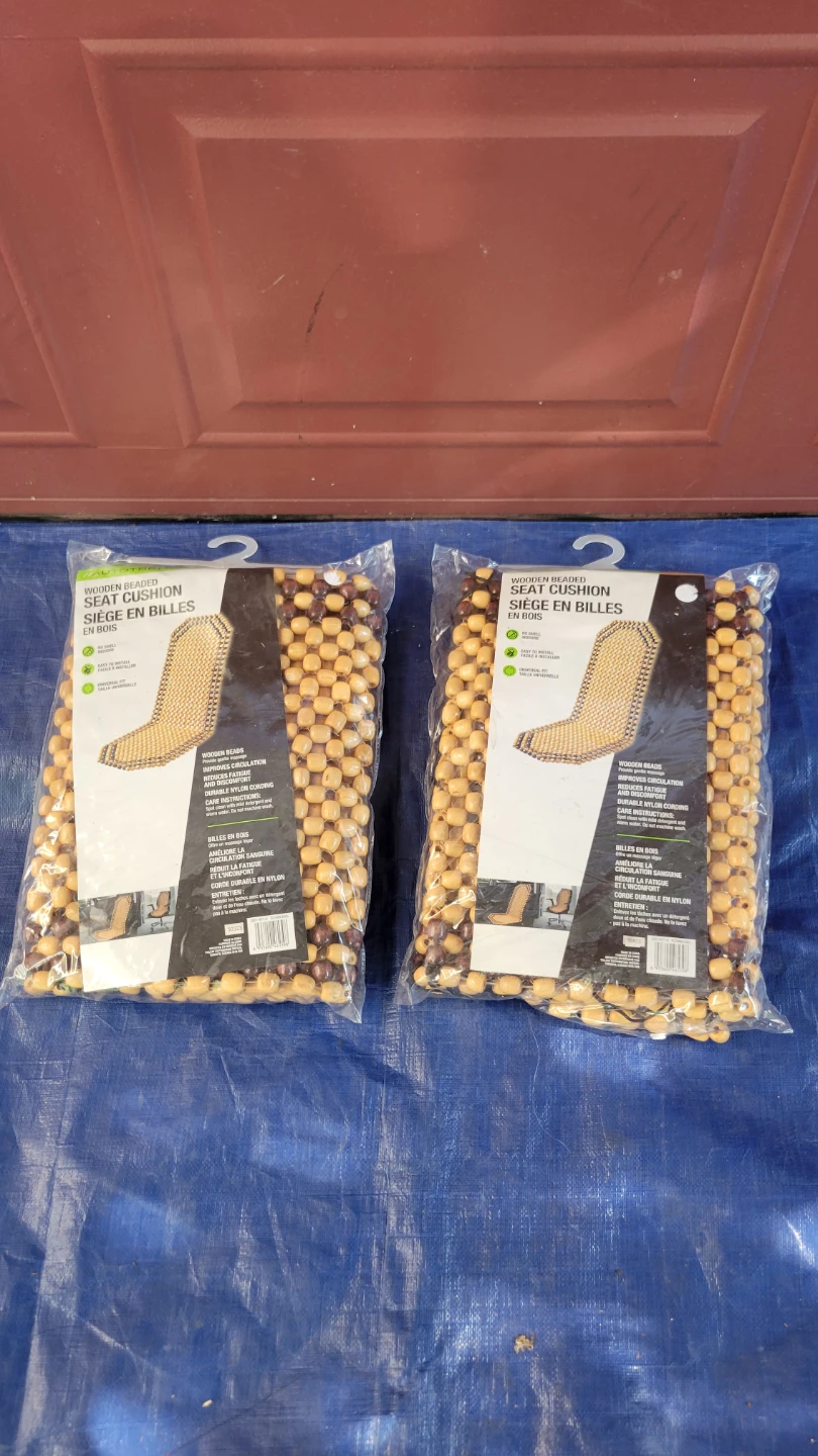 2-Auto XS Wooden Beaded Seat Cushion brand new - photo 2