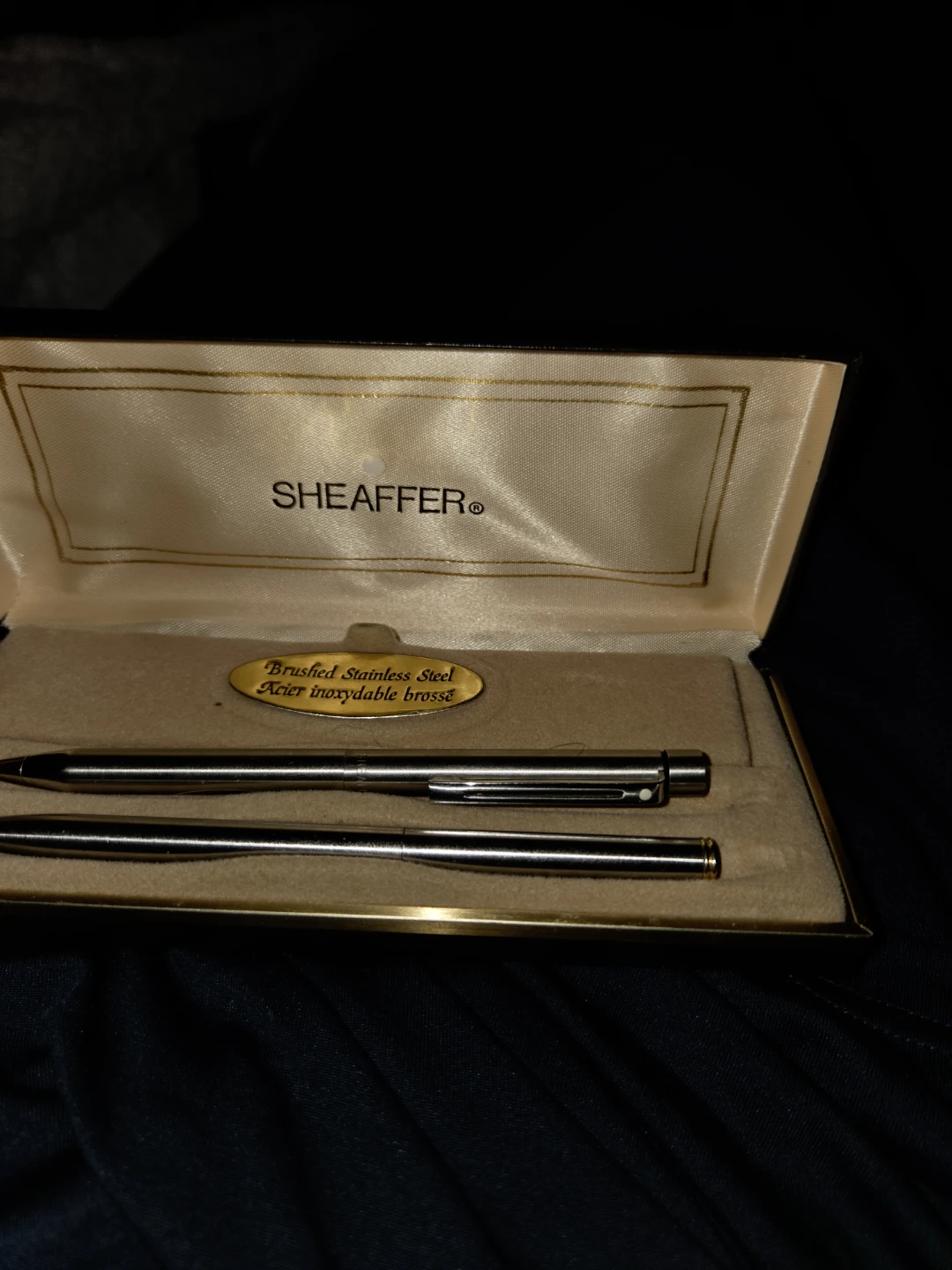 Sheaffer Brushed Stainless Steel Pen Set