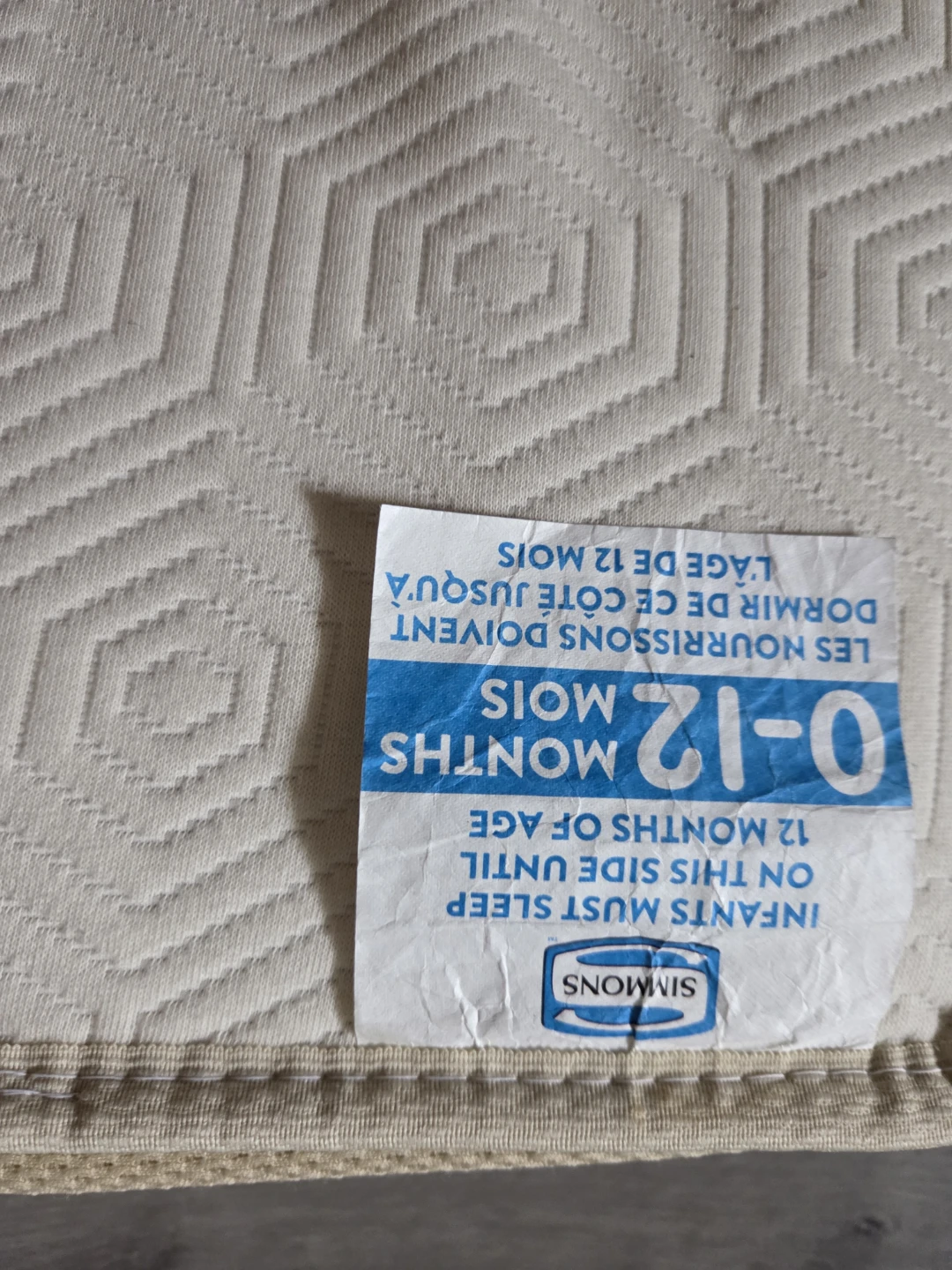 Crib mattress from Simmons - photo 4
