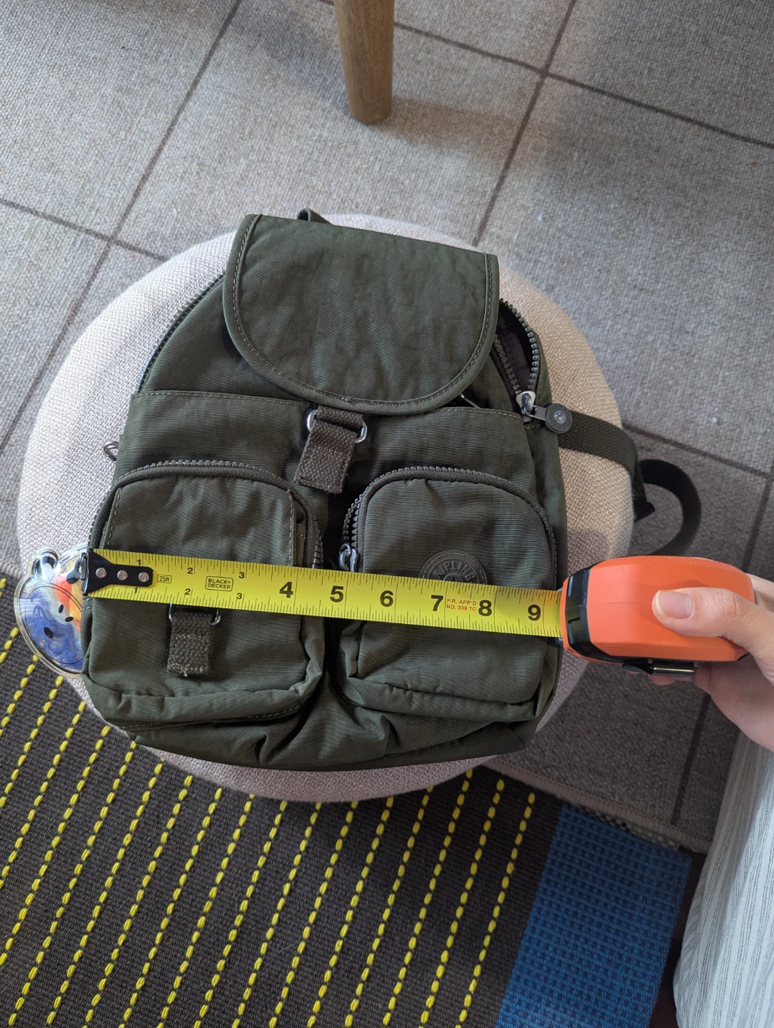 Kipling Green Nylon Mini Backpack - photo 5