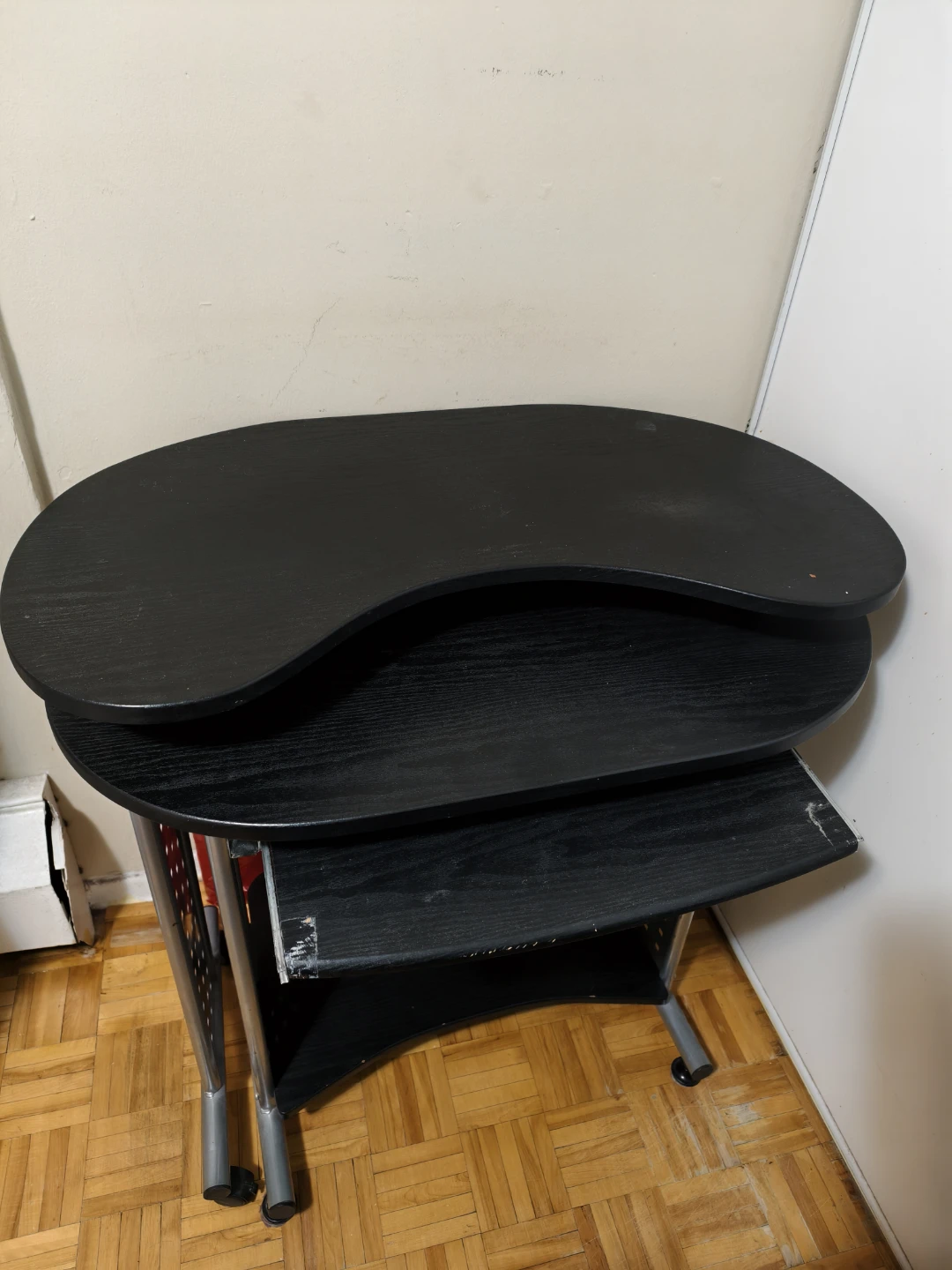 L-shaped computer desk/office/ study table with keyboard tray - photo 3
