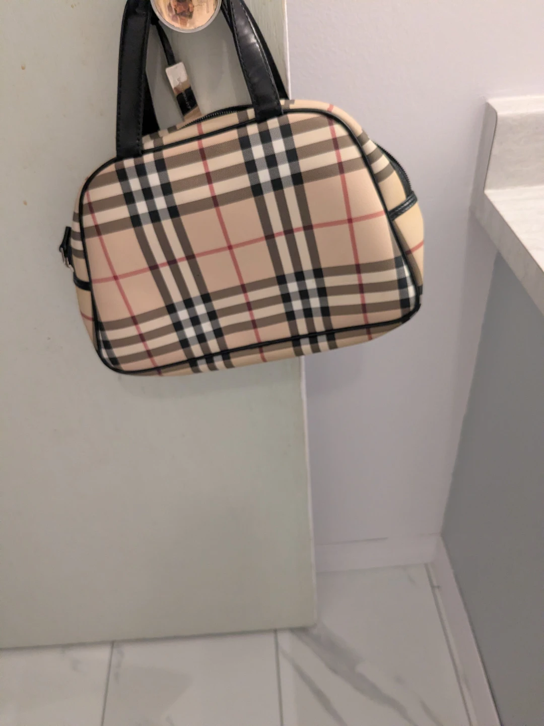 Burberry London Authentic Nova Check Bowling Bag - photo 5