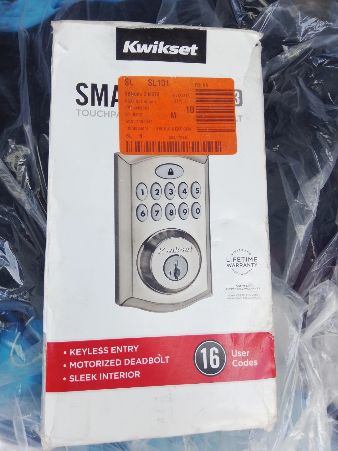 Kwikset Smart Touchscreen Deadbolt SL101