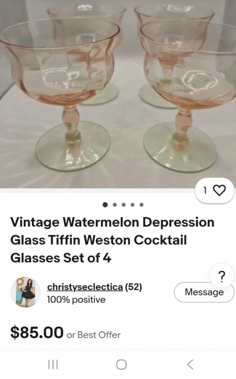 VINTAGE MARTINI GLASSES - photo 3