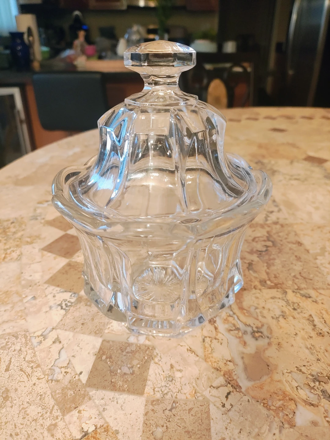 Clear Glass Candy Dish with Lid and footed candy dish - photo 2