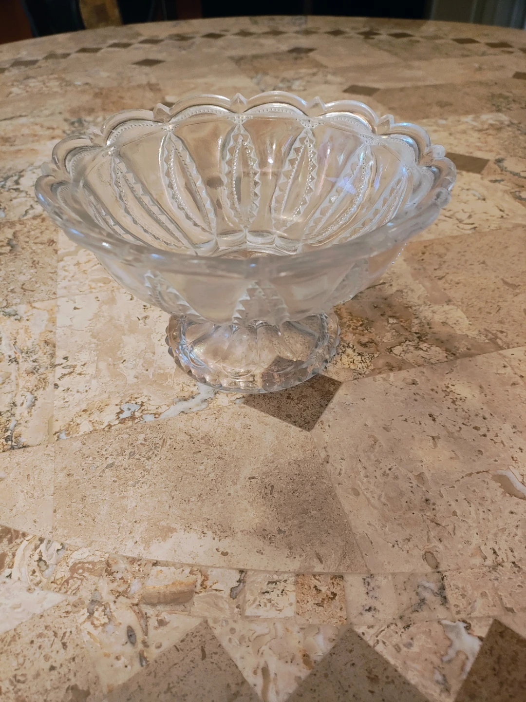 Clear Glass Candy Dish with Lid and footed candy dish - photo 5