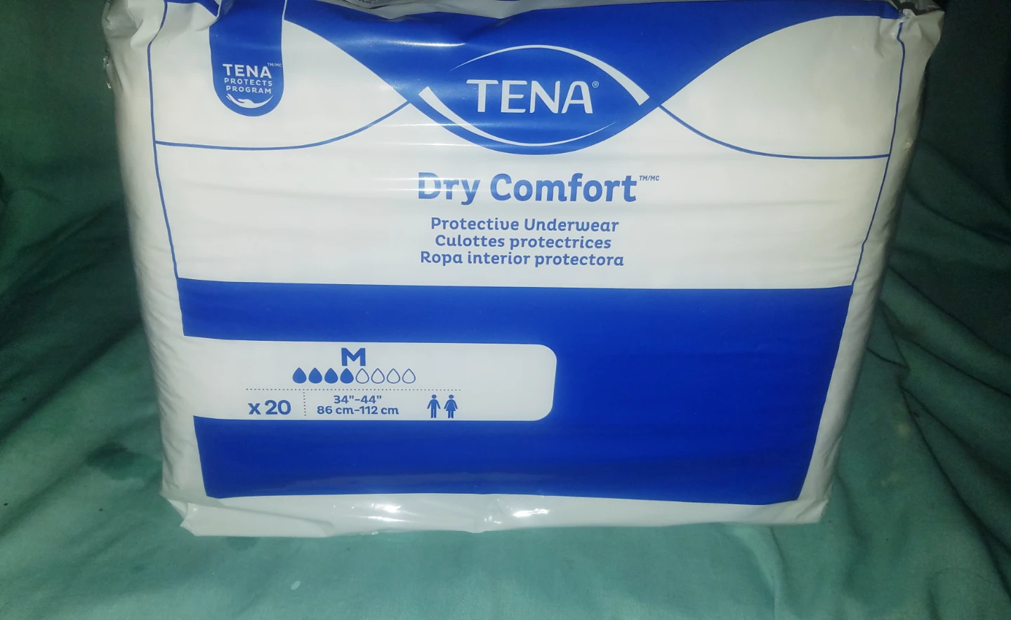 3 Packs Of 20 ( 60 Pair ) Tena Dry Comfort Protective Underwear - photo 2