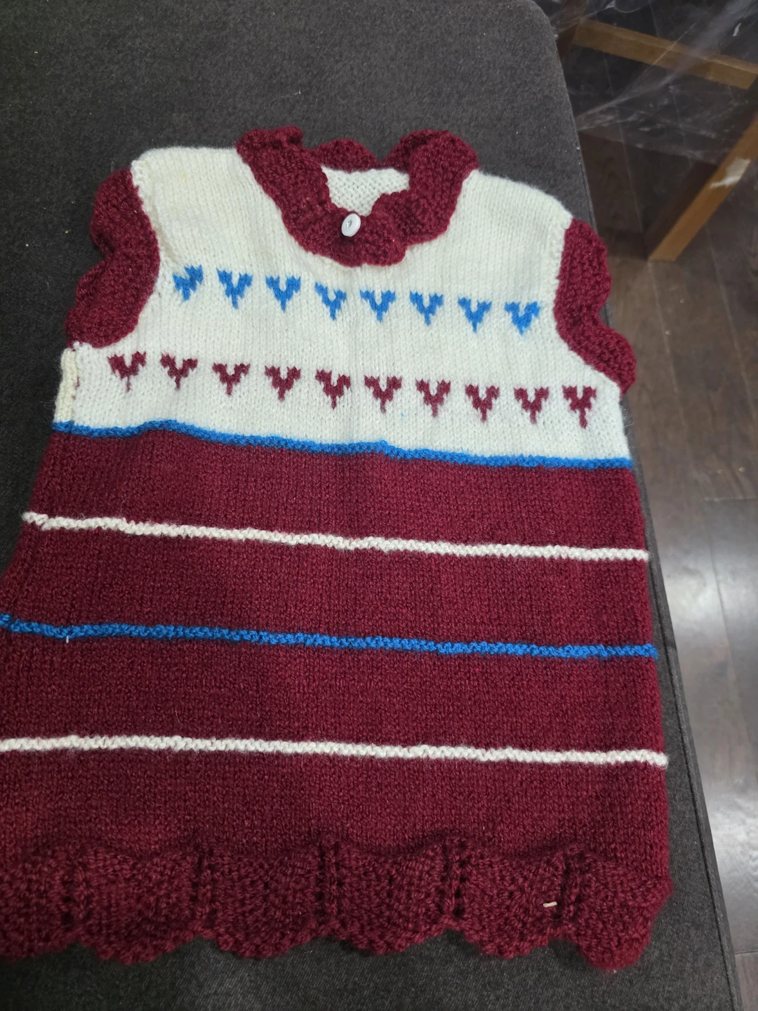 Hand-knitted Striped Sweater - photo 3