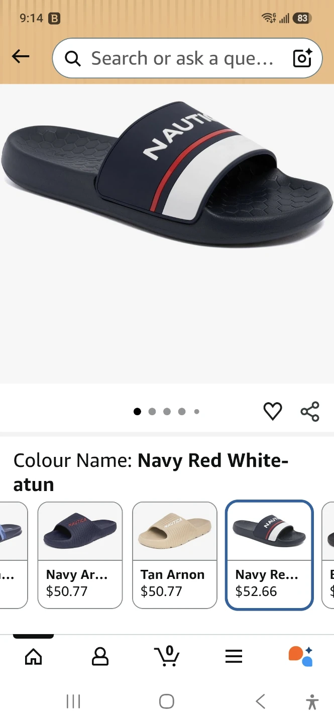 Nautica Navy Slides 🩴🩴- Size 10 - photo 5