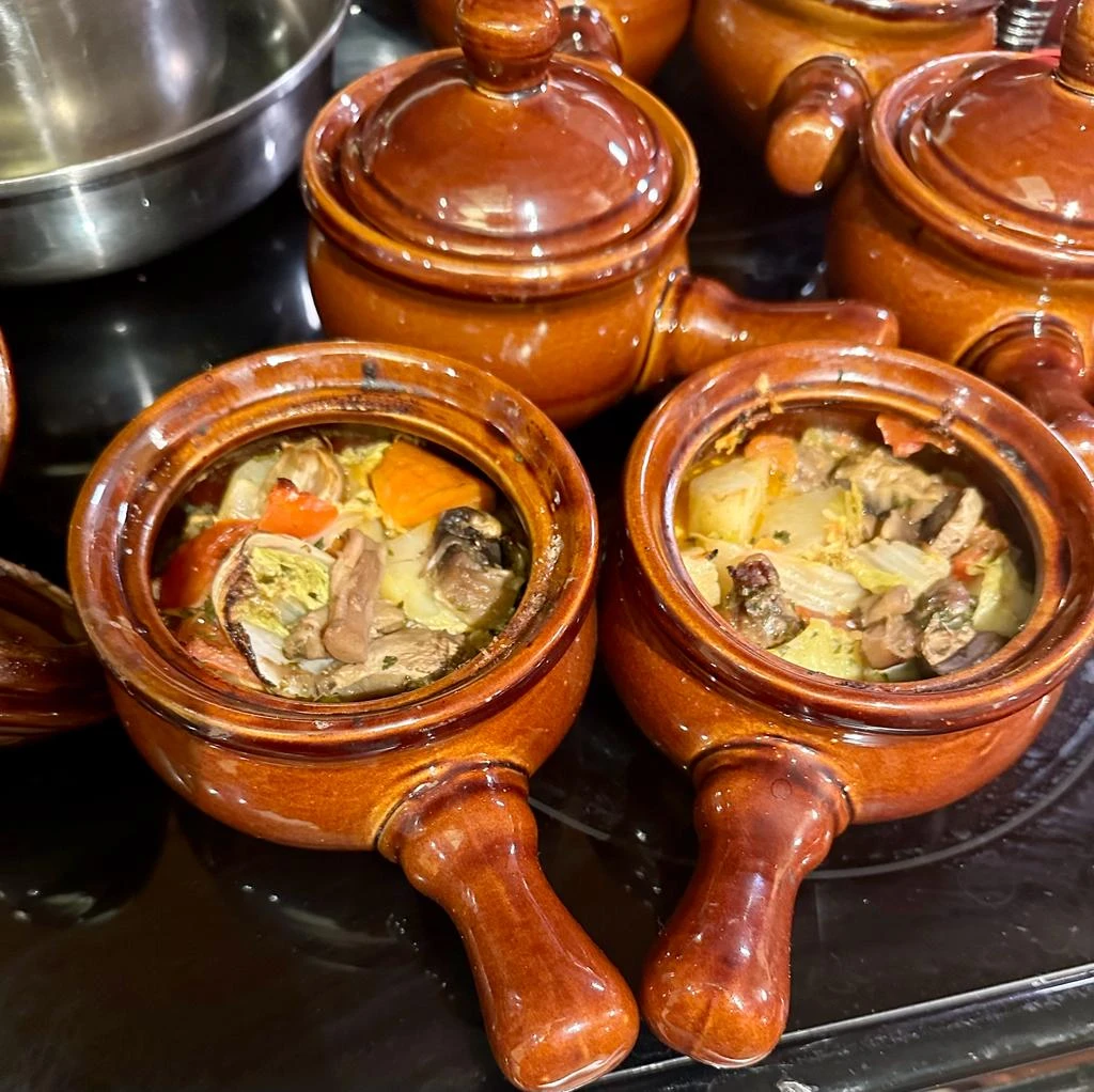 🧡Set of 6 Maison Plus Brown Ceramic Pots - photo 5