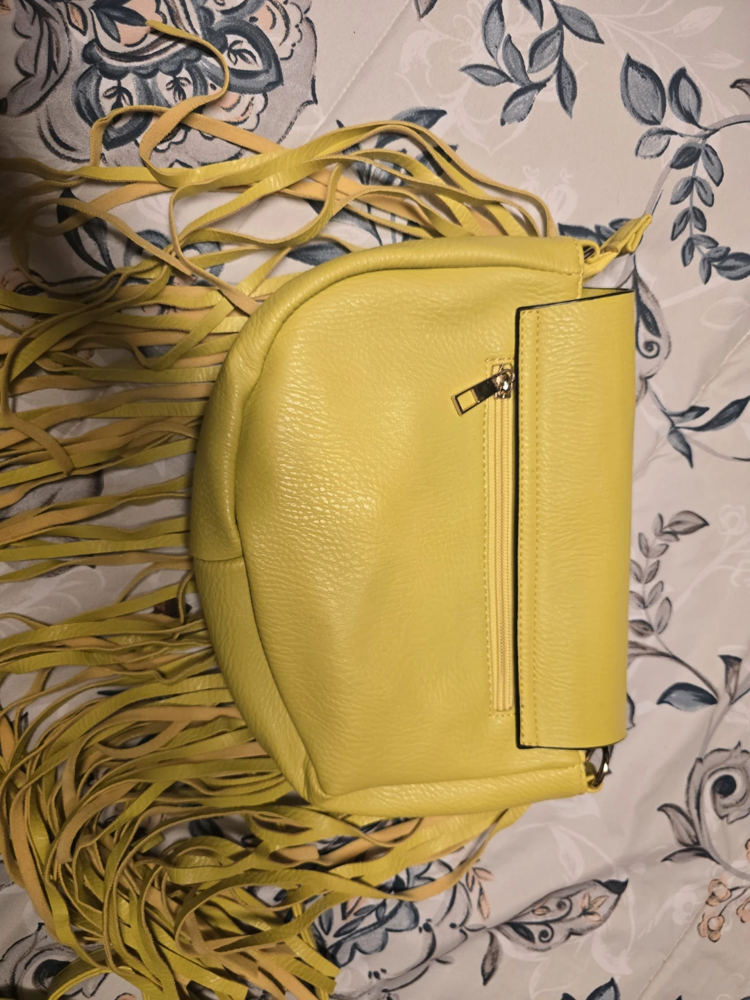 Yellow Fringed Crossbody Bag - photo 2