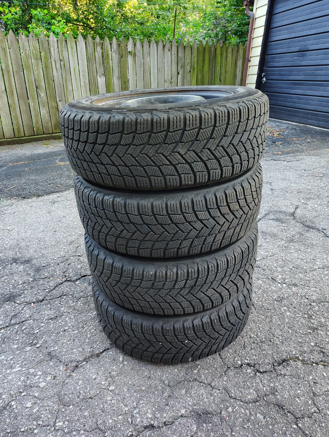 Michelin winter tires 205/60/16, fits Mazda, Kia, Hyundai, etc
