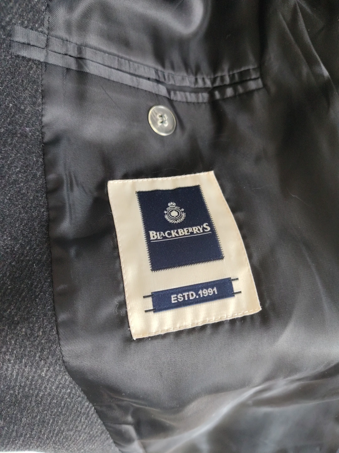 Blackberry's Grey Wool Blend Jacket - photo 4