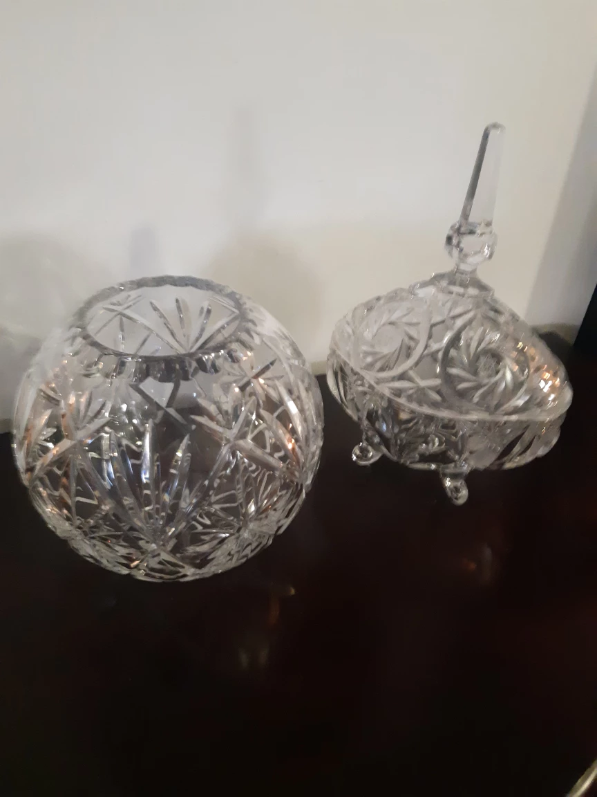Crystal Candy Dish with Lid