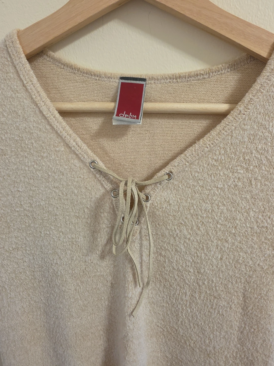 Lace-Up Knit Top size S/M - photo 2