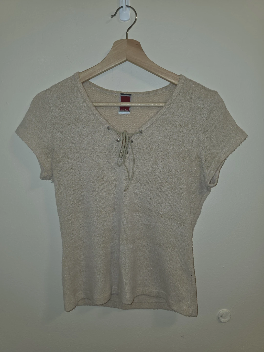 Lace-Up Knit Top size S/M - photo 4