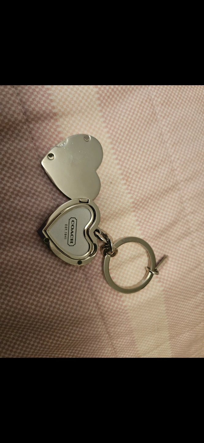 Coach Heart Shaped Keychain - photo 2