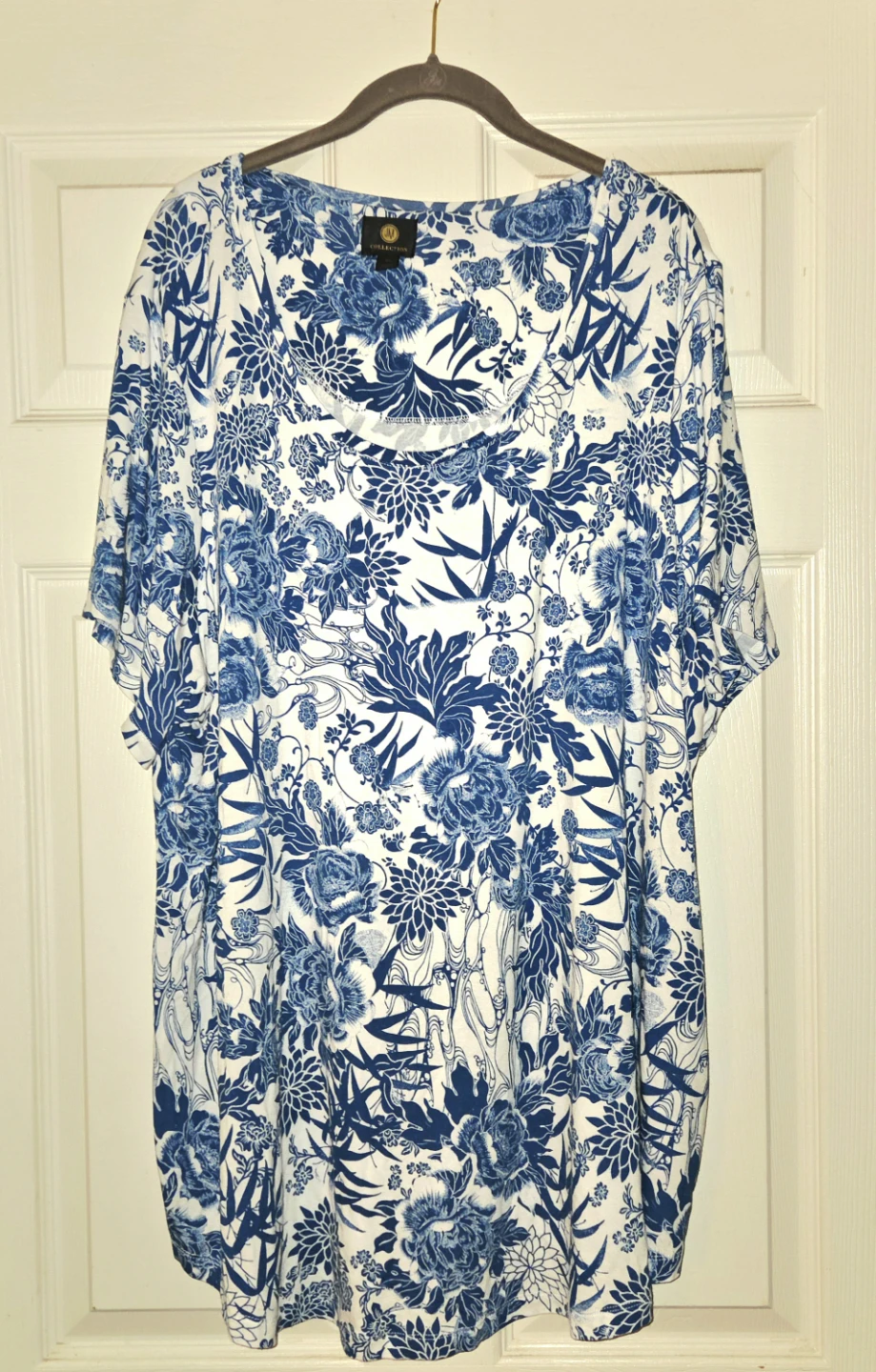 Womens 3x floral short sleeve top