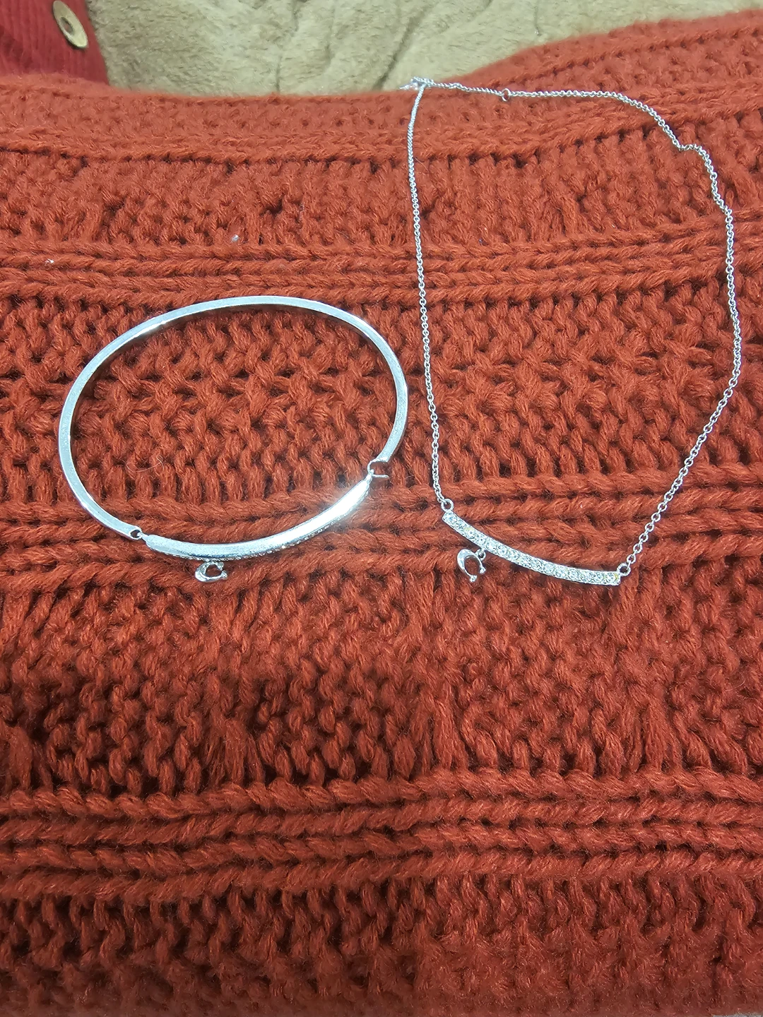 Coach bangle and matching necklace