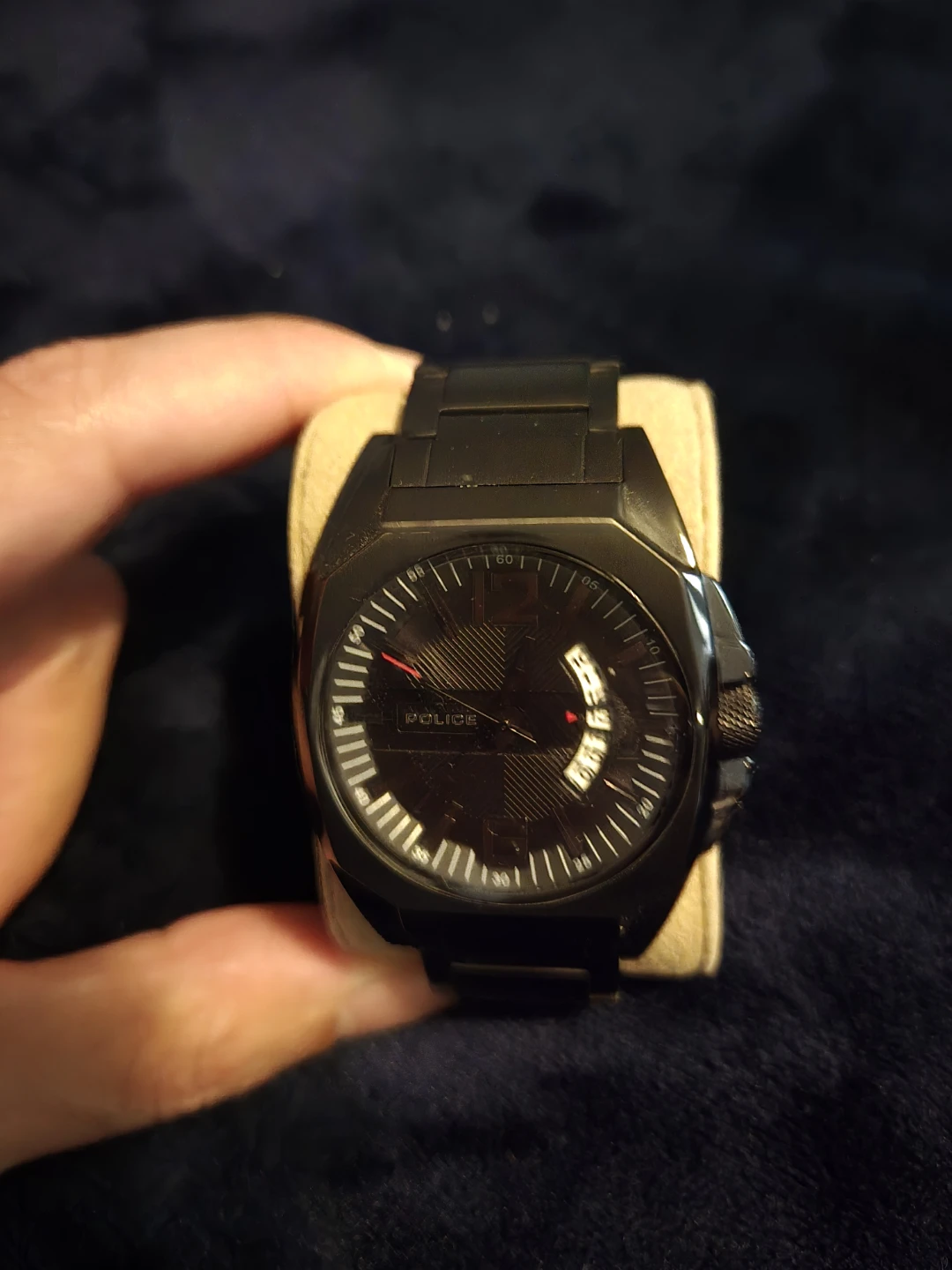POLICE Black Metal Watch