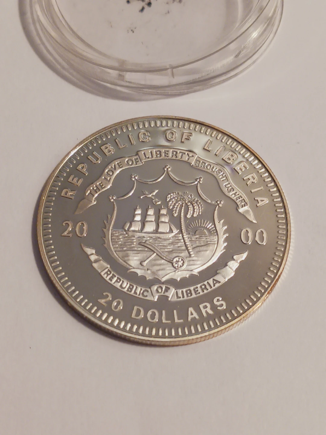 Mint Silver George G. Meade $20 Liberia Silver Coin - photo 3