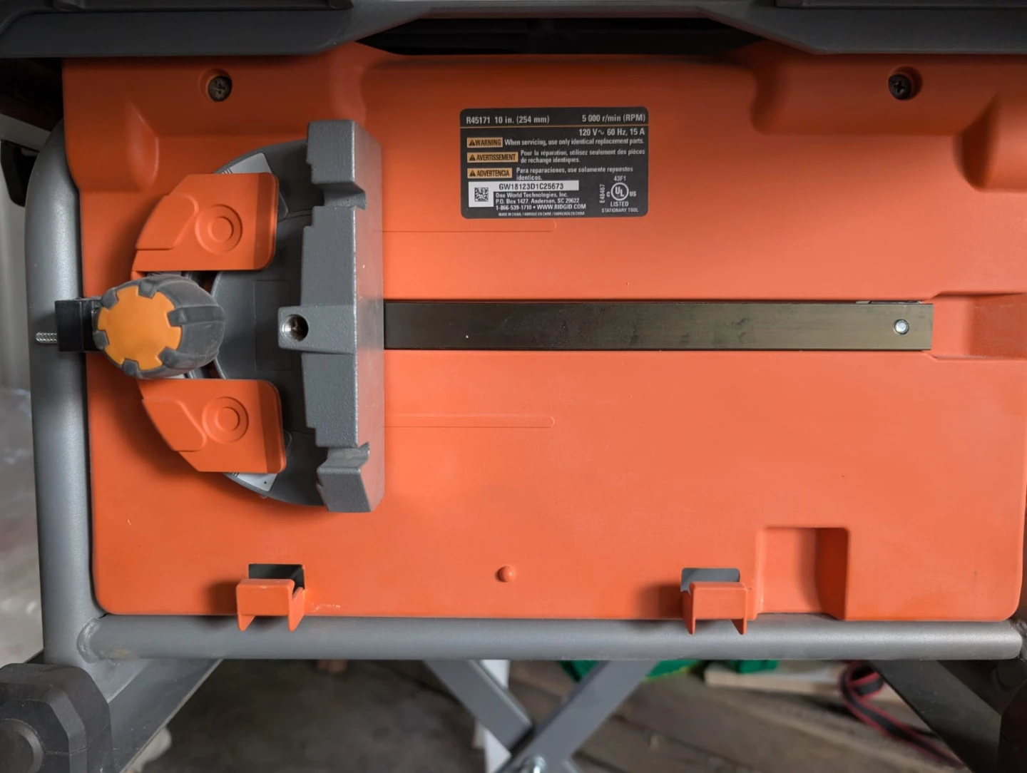 Title: Ridgid R45171 10" Table Saw with Stand – Good Condition - photo 2