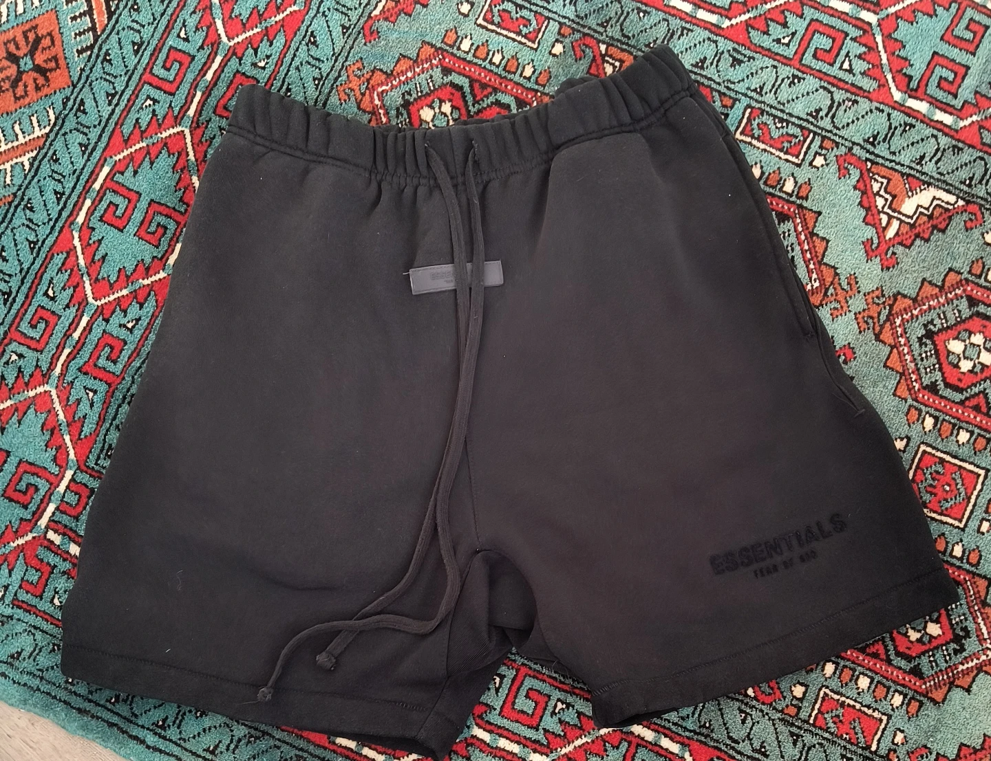 Essentials Fear of God Black Sweatshorts Size S