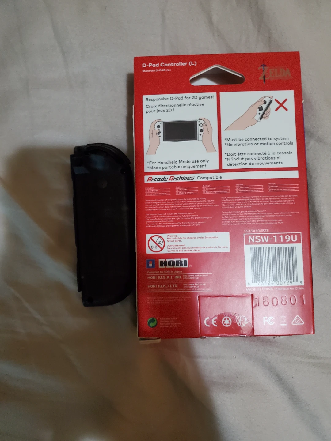 HORI Nintendo Switch Zelda D-Pad Controller (L) and Case - photo 2