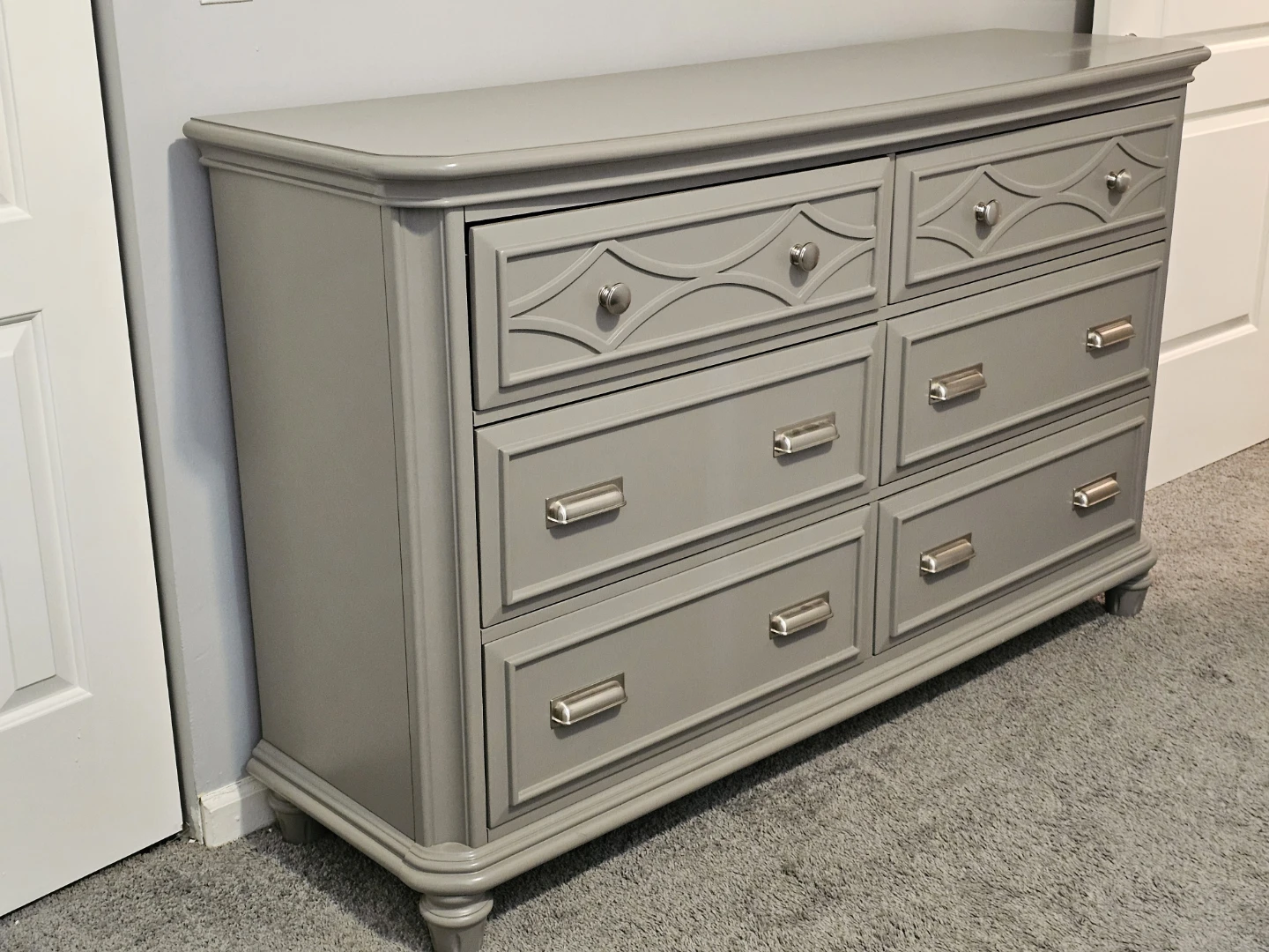 Gray 6-Drawer Dresser - photo 5