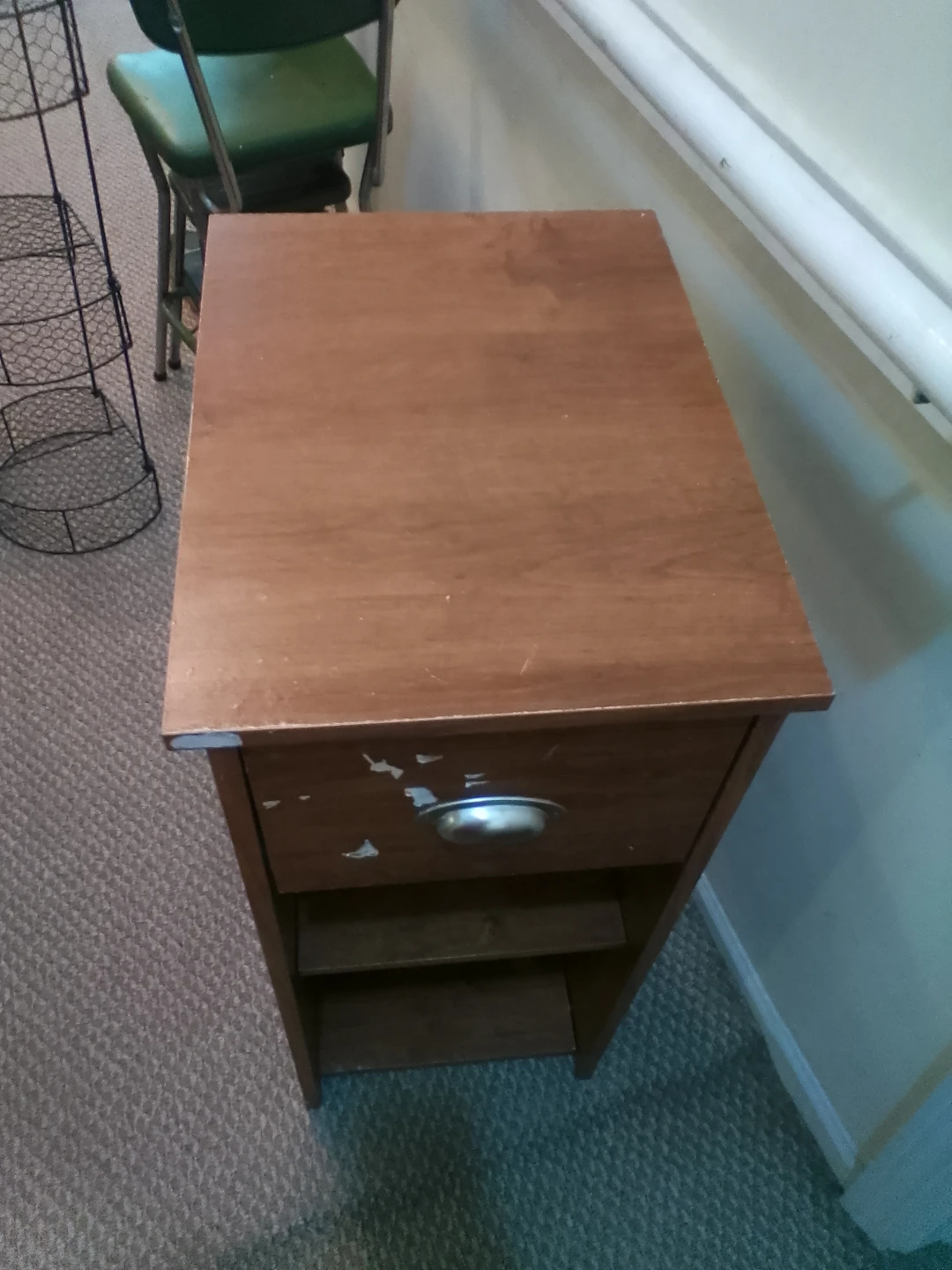 Wooden End Table or Nightstand with Drawer - photo 5
