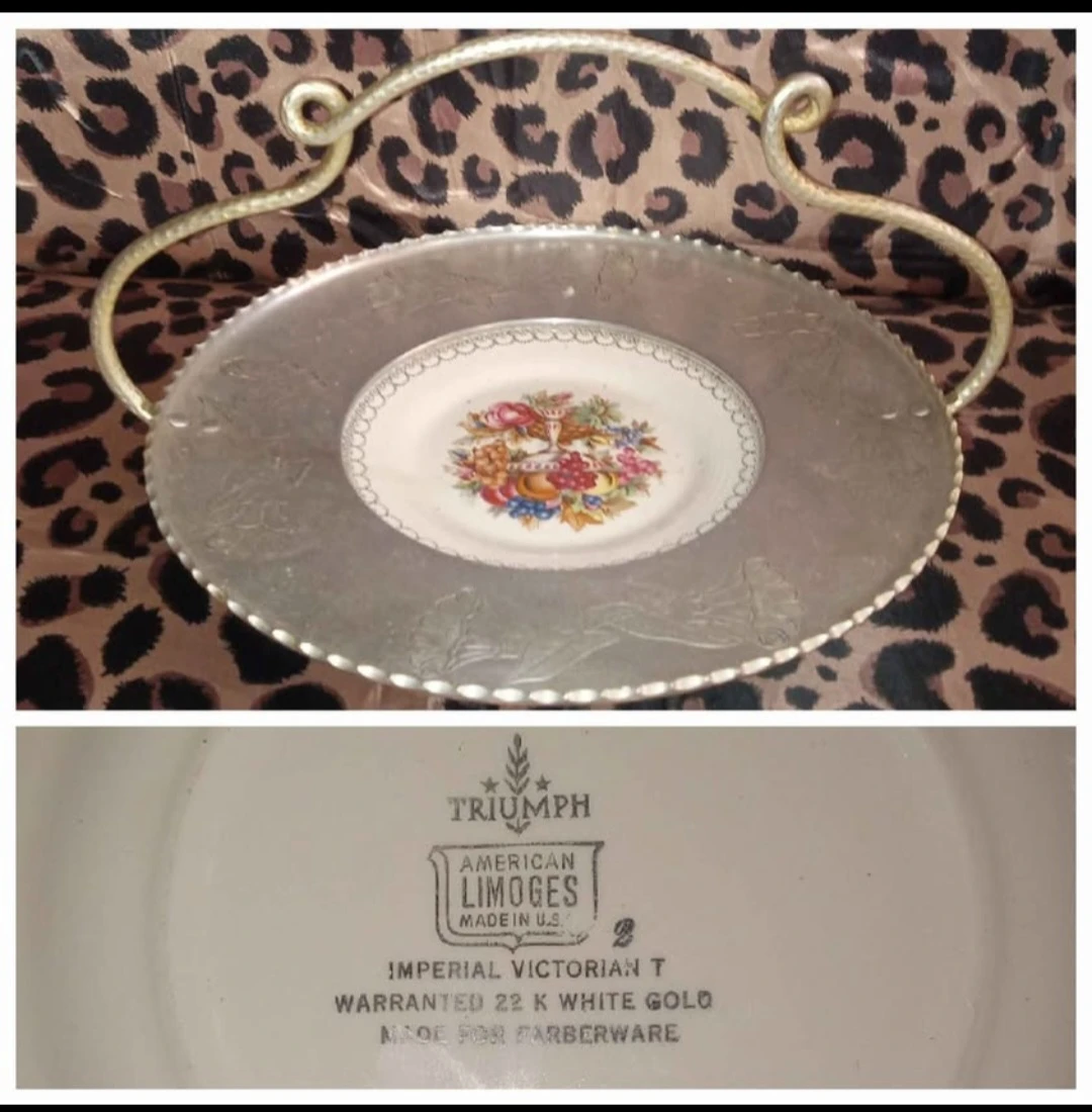 American Limoges Imperial Victorian T Fruit Bowl