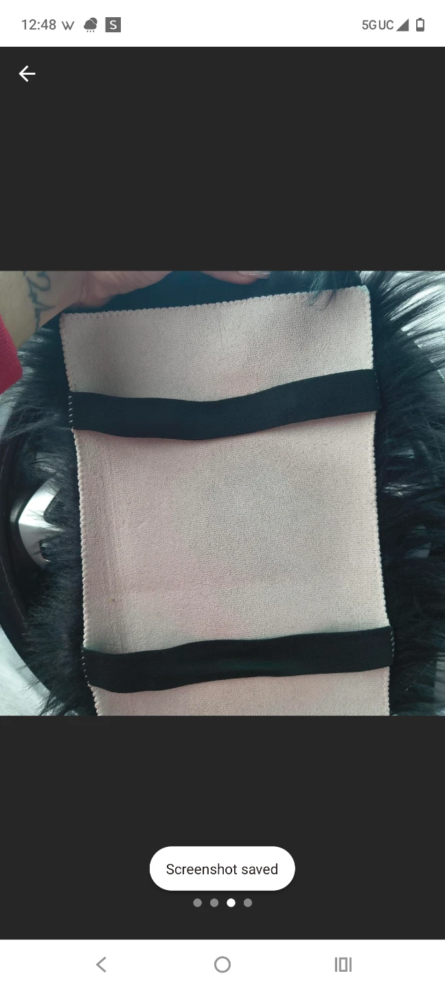 Black Faux Fur Car Center Console Cover Pad - photo 4