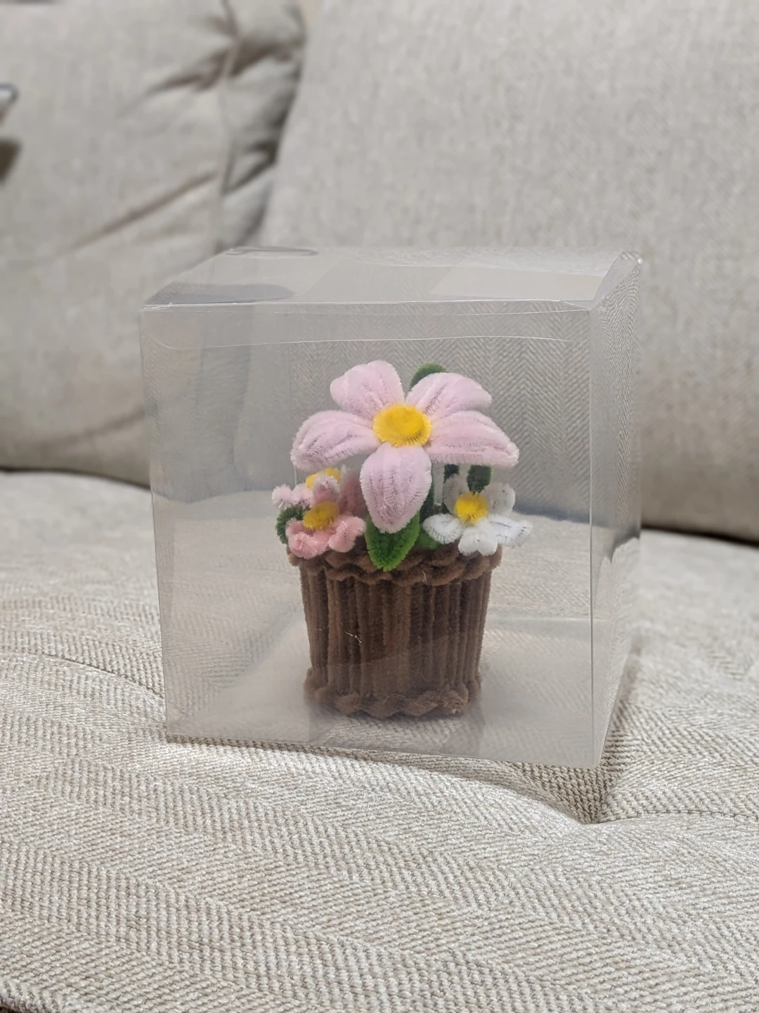 Nush handmade pipe cleaner flower pot with acrylic gift set - photo 2
