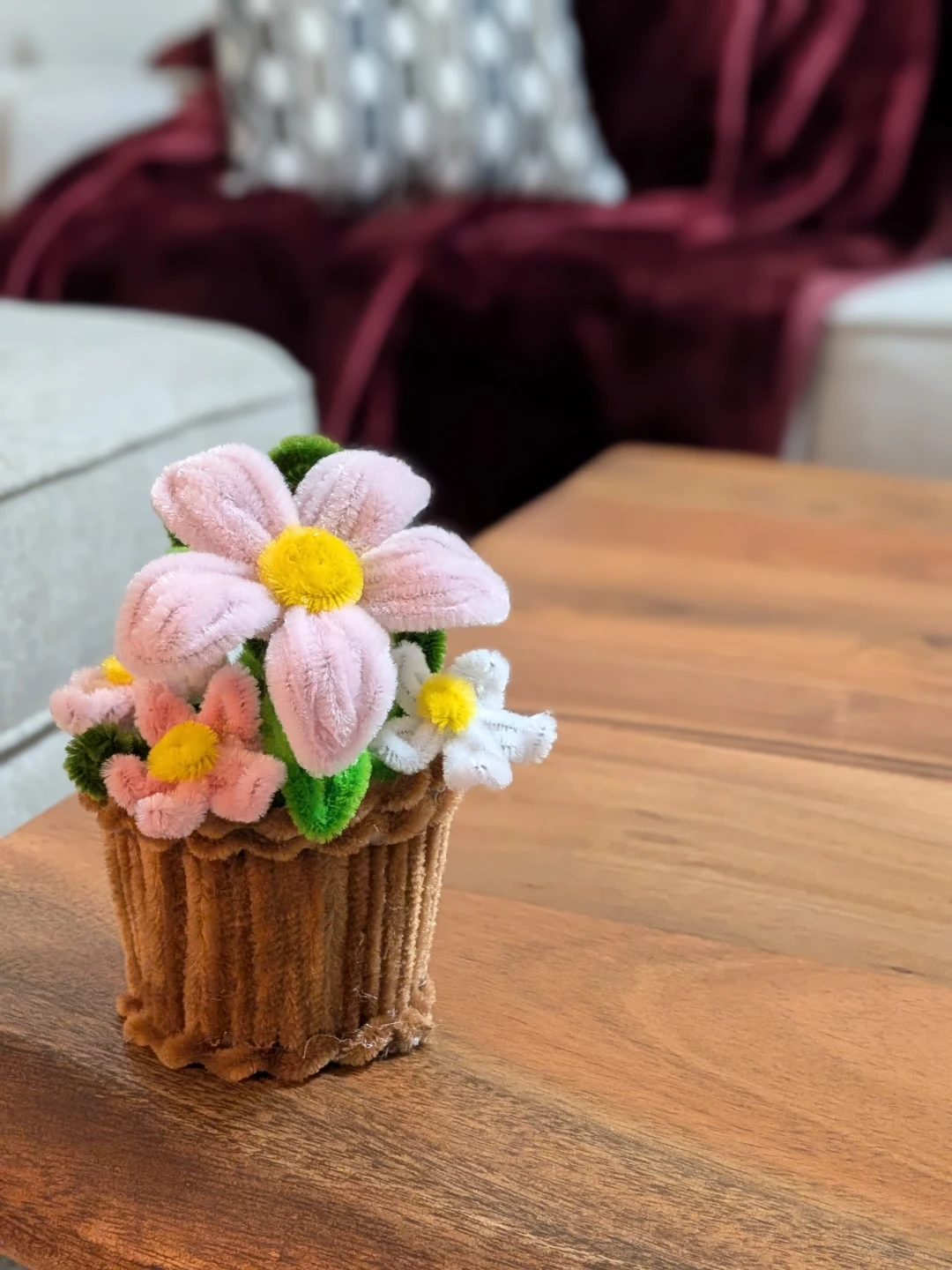 Nush handmade pipe cleaner flower pot with acrylic gift set - photo 5