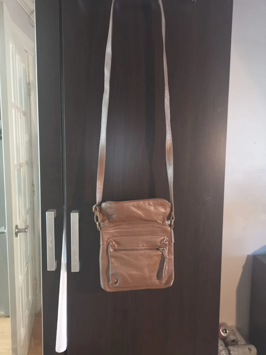 Brown Leather Crossbody Bag