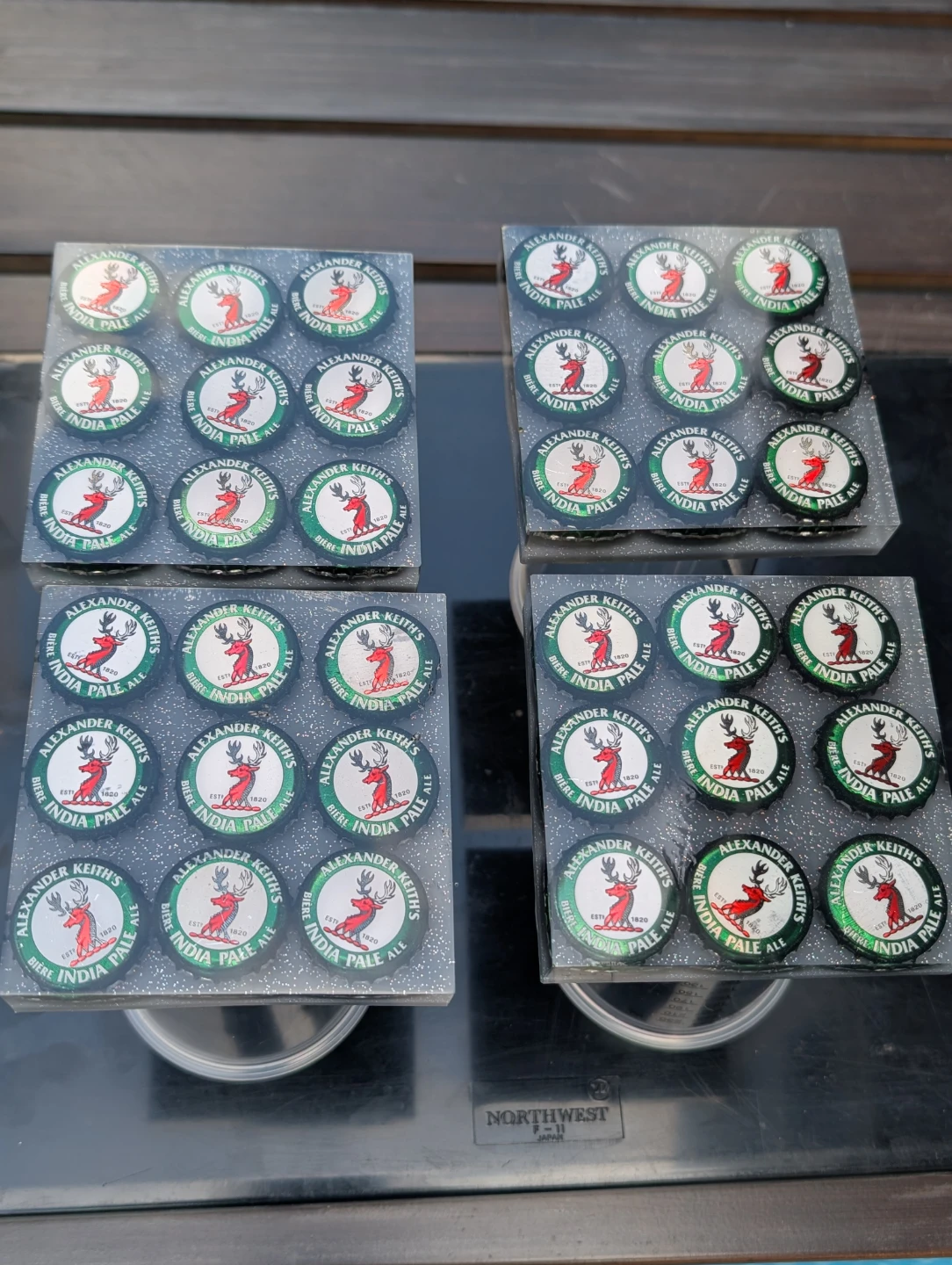 Handmade Resin Coasters - Set of 4