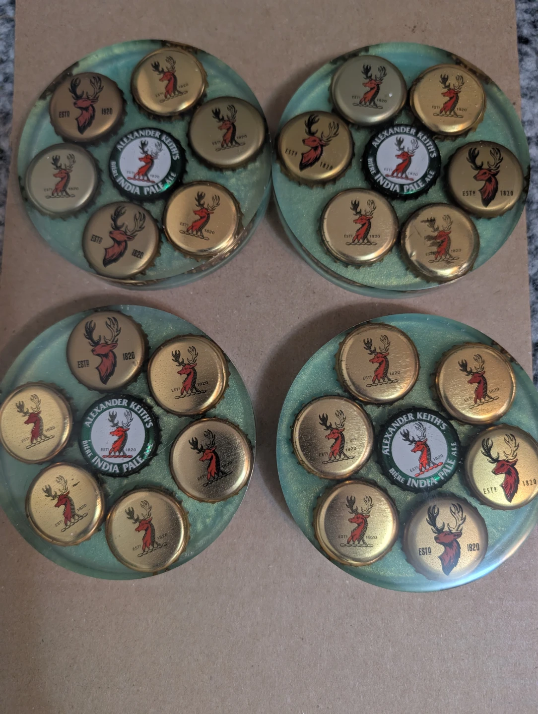 Handmade Resin Coasters - Set of 4 - photo 3