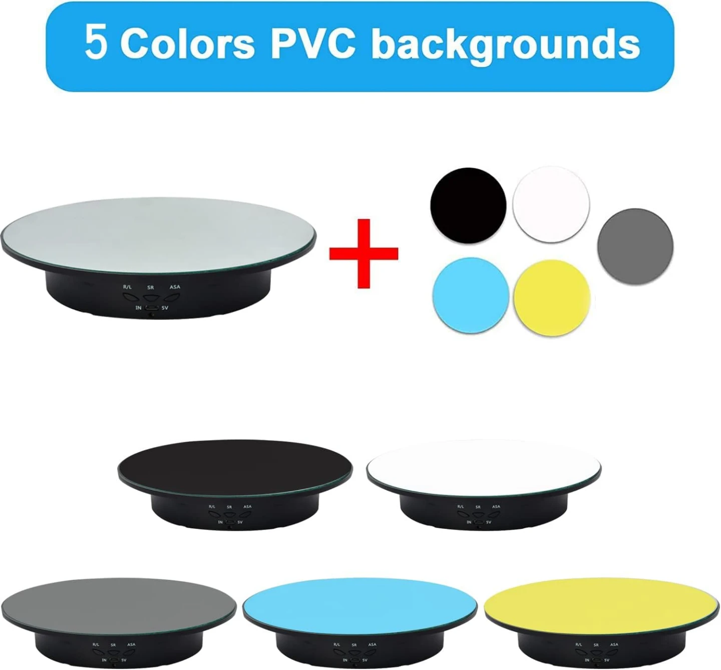 Remote Control 360° Rotating Display Stand with Mirror Top - photo 3