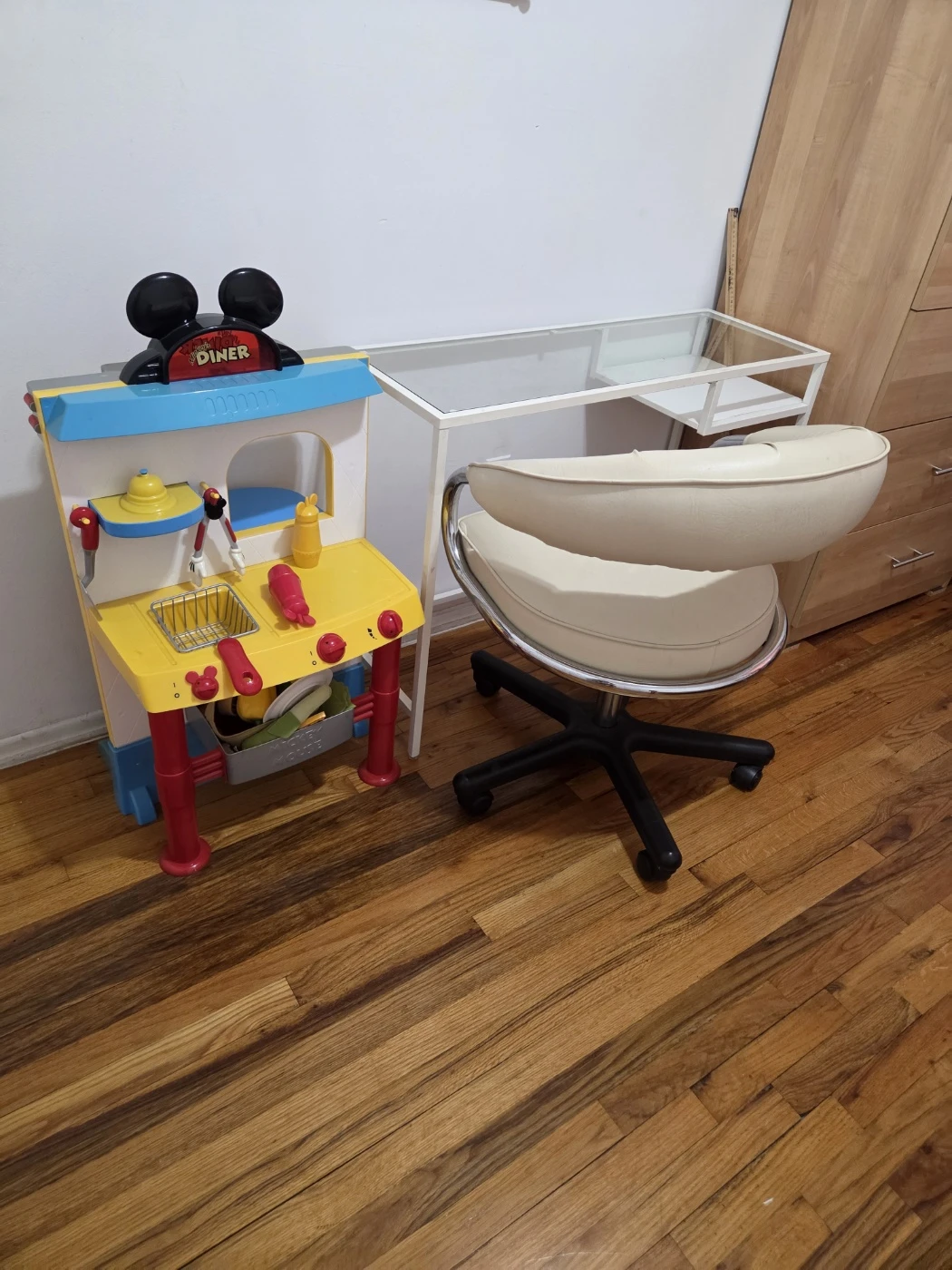 Mid-Century Modern Swivel Desk Chair - photo 2