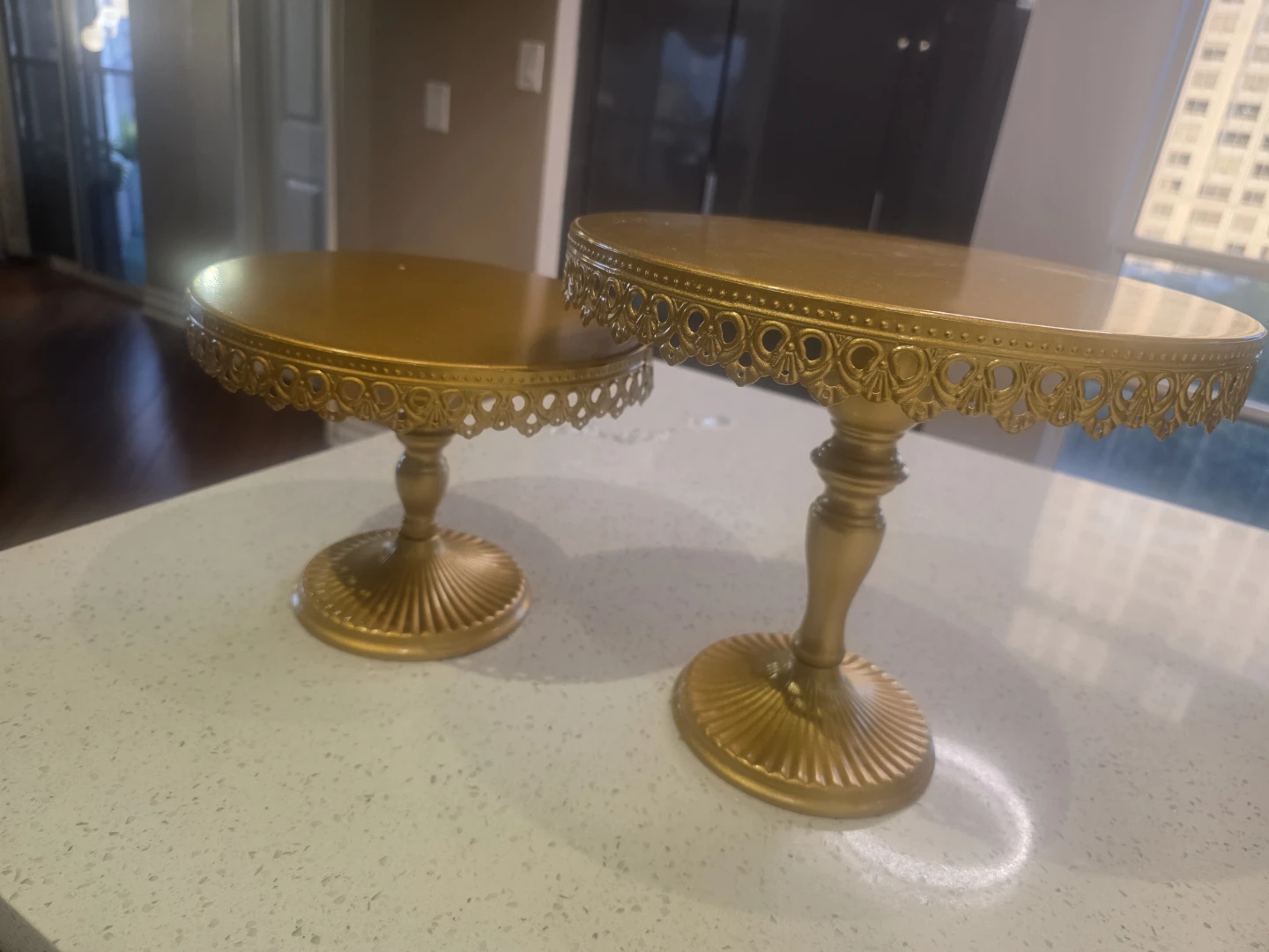 Gold Cake Stands (Set of 2)