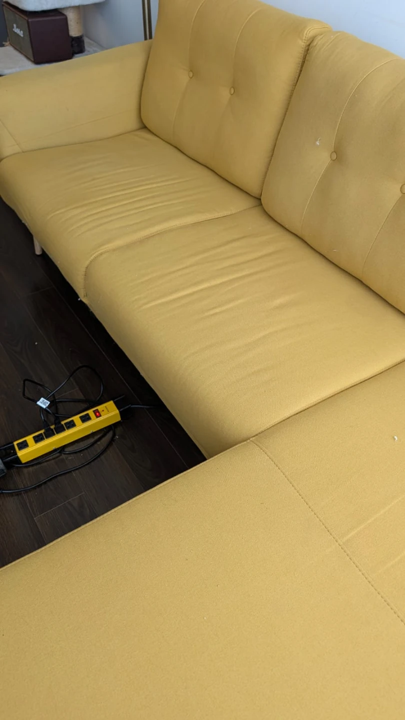 Yellow Sectional Sofa - photo 2