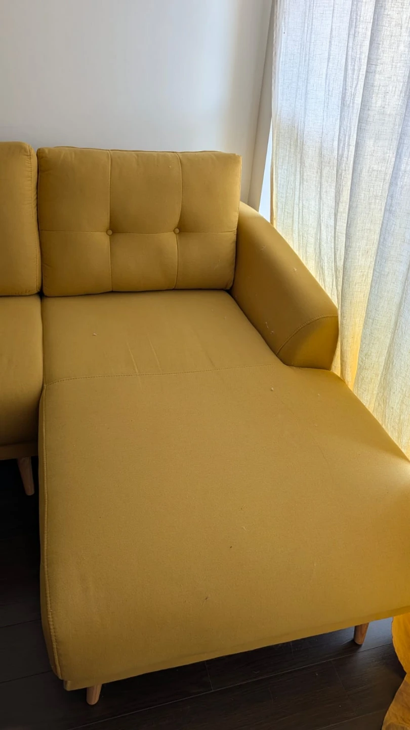 Yellow Sectional Sofa - photo 3