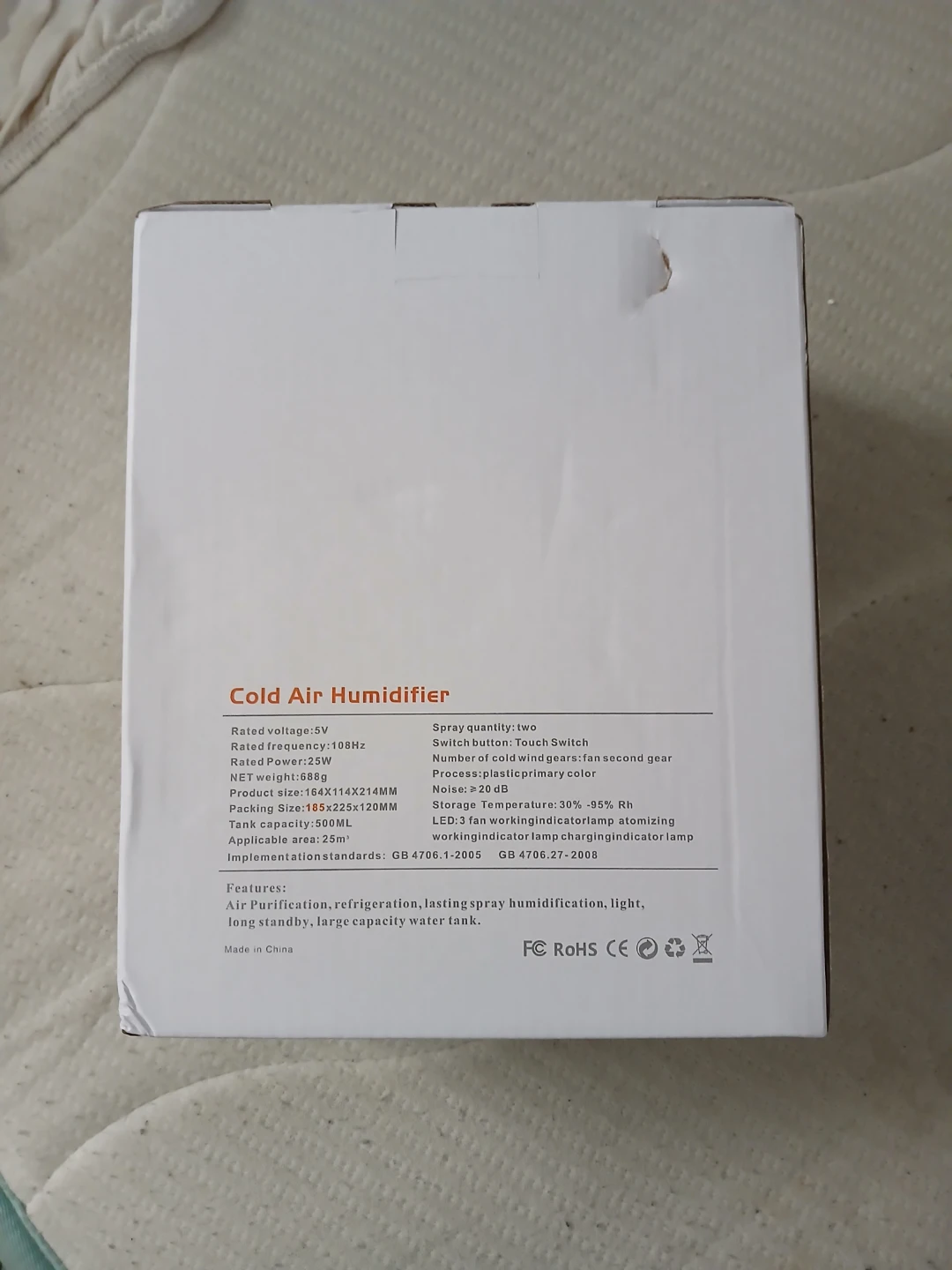 Cold Air Humidifier & Fan - photo 3